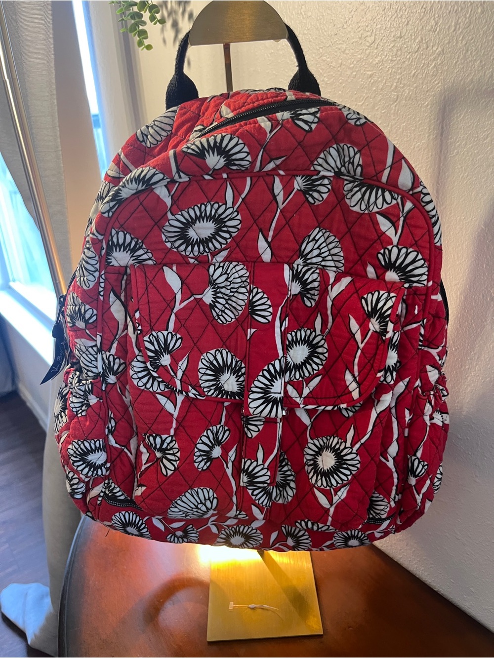 Vera Bradley small backpack in deco daisy